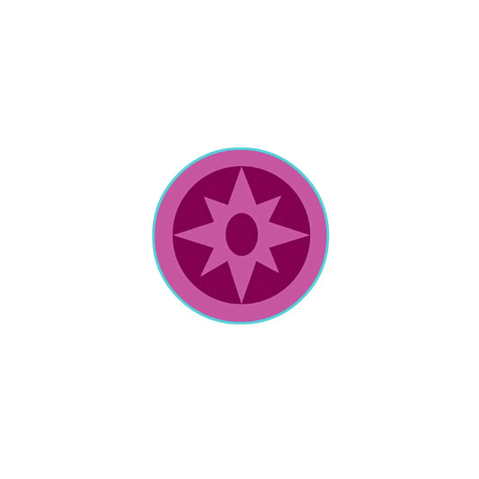 Pink Purple Star 1.25-inch Pinback Default Title