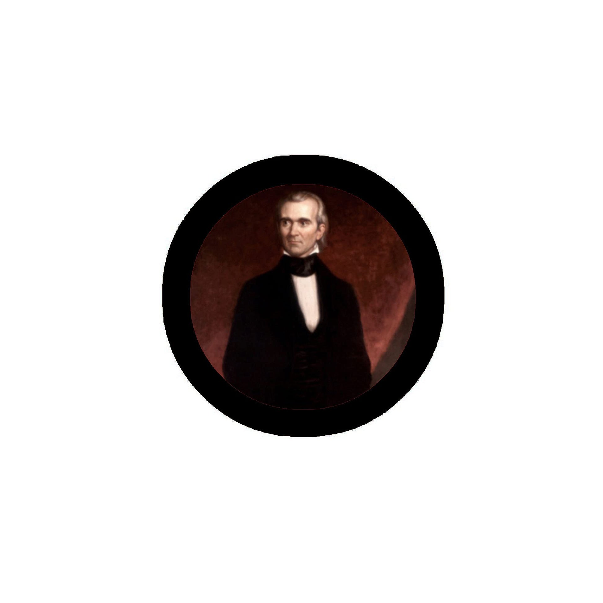 James K. Polk P Pinback 2.25-inch Default Title