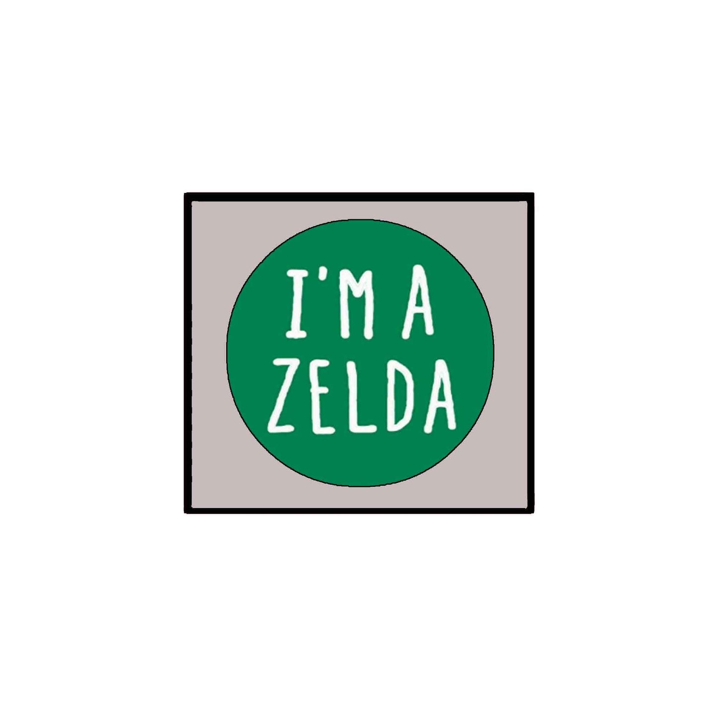 I am a Zelda 2.25-inch Pinback Badge Brooch Default Title