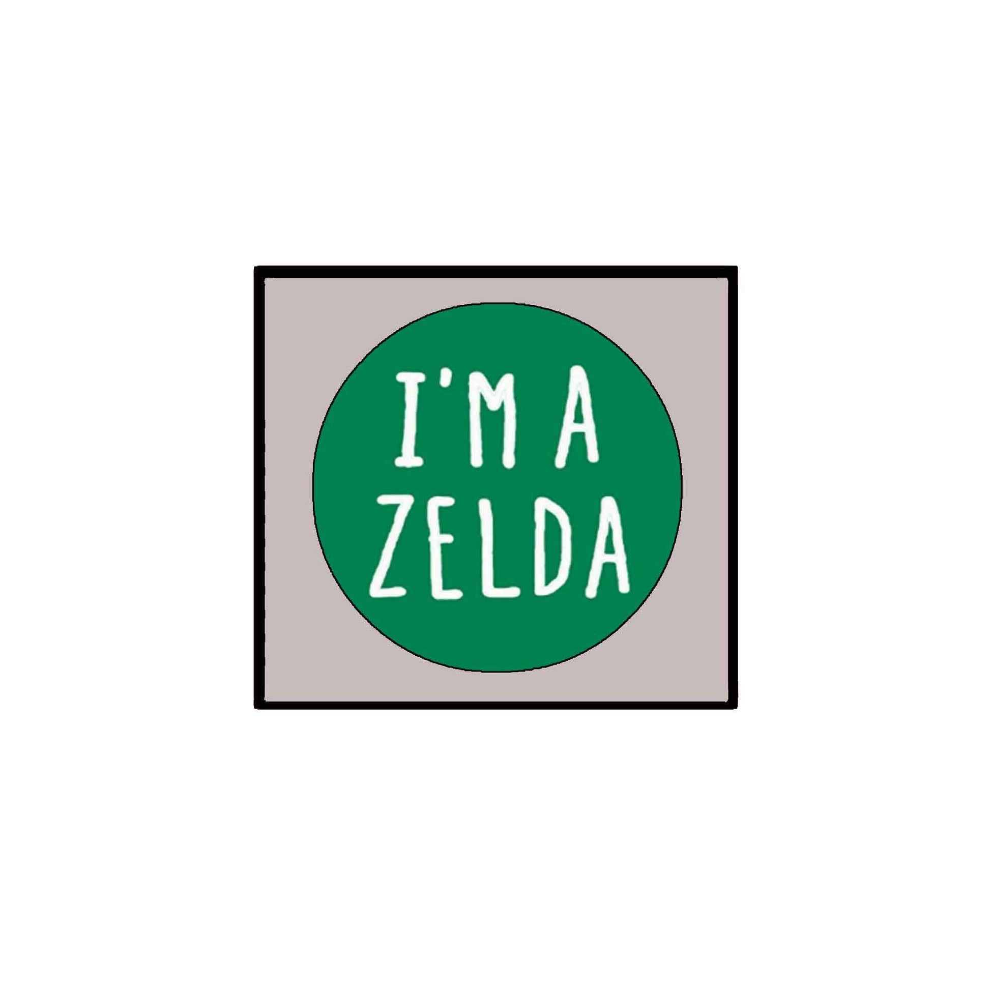 I am a Zelda 2.25-inch Pinback Badge Brooch Default Title