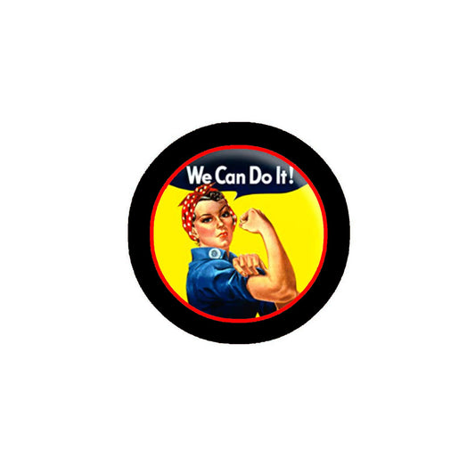 Women Support Rosie Ribeter Stamp 2.25" Pinback Button Pin