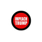 2.25-inch red pinback button with white "IMPEACH TRUMP" lettering, black rim