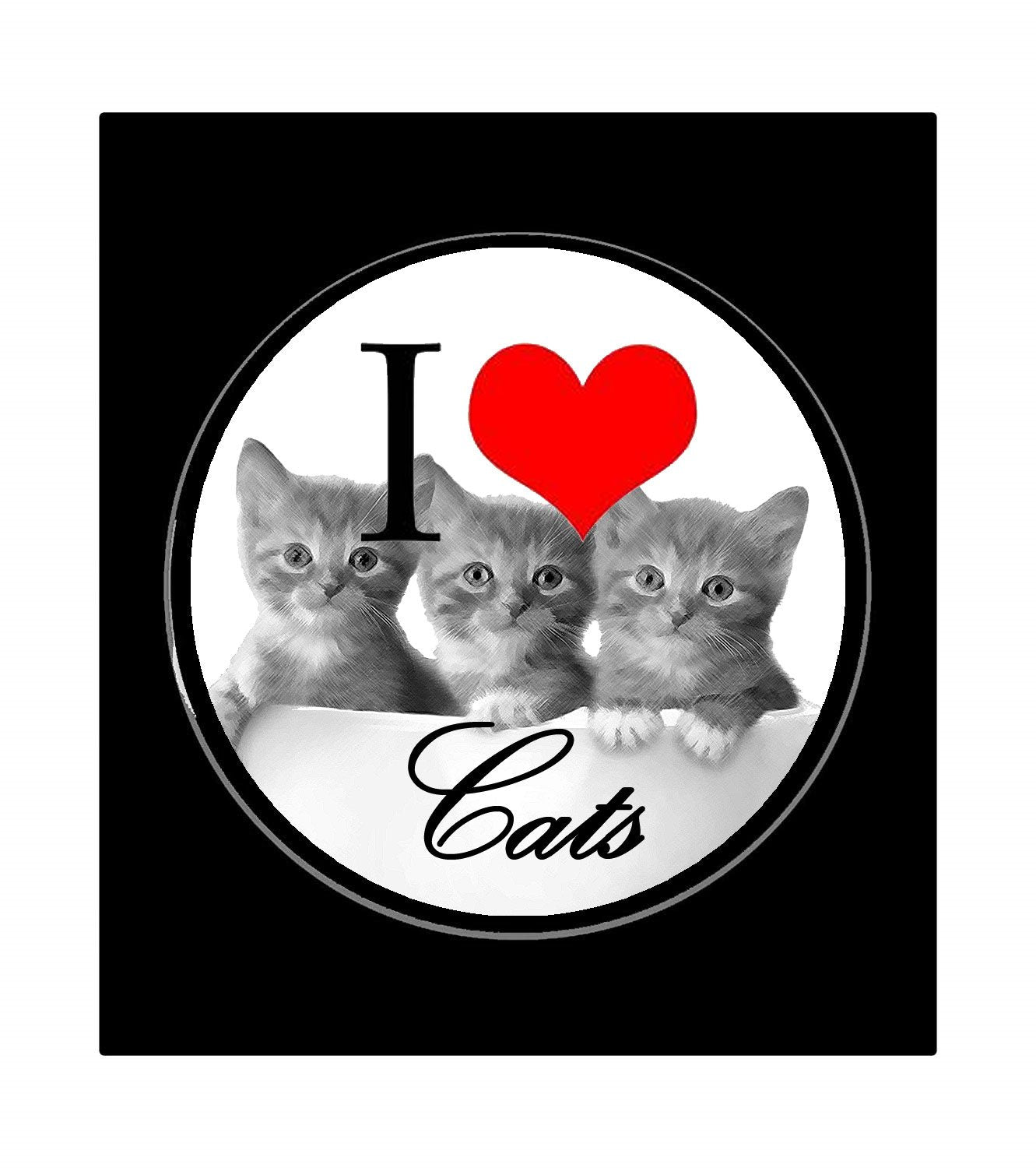 I Love Cats Pinback Badge 1.25-inch Default Title