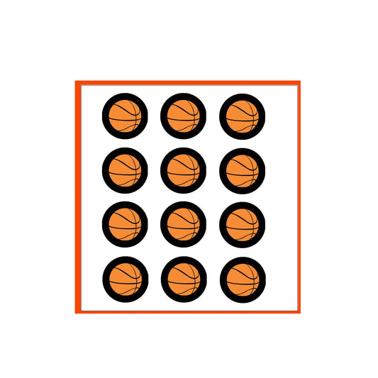 12 Pcs Basketball Sports Balls Pinbacks 2.25-inch Default Title