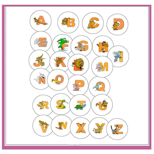 Cute Alphabet Letters for School Fridge Magnets 2.25-inch Educational Default Title