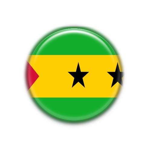 Santo Tome and Principe: National Flag, Fridge Magnet2.25-inch (38mm) Default Title
