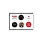 Circular pinback set with Edward Cullen quotes, including red, black, and photo designs
