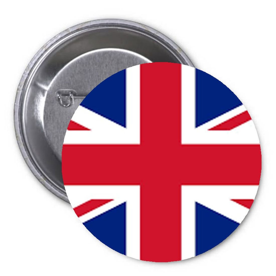 United Kingdom UK Flag 1.25-inch Pinback Button Pin Country Nationality Pride Default Title
