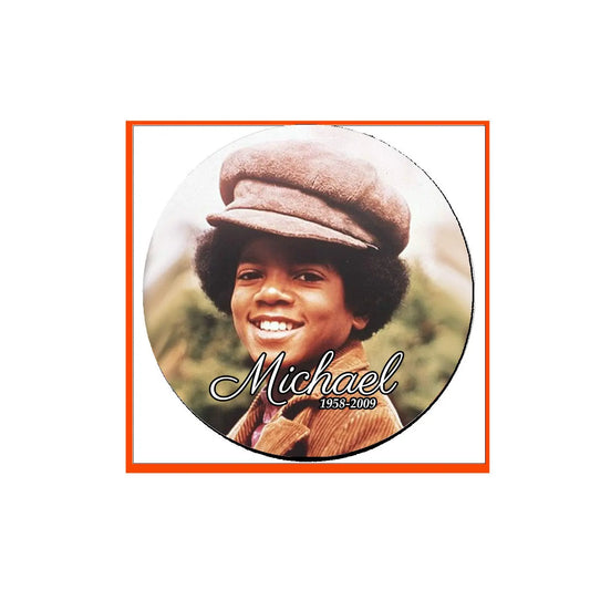 Michael 1958-2009 Pinback Badge 2.25-inch v14 Default Title