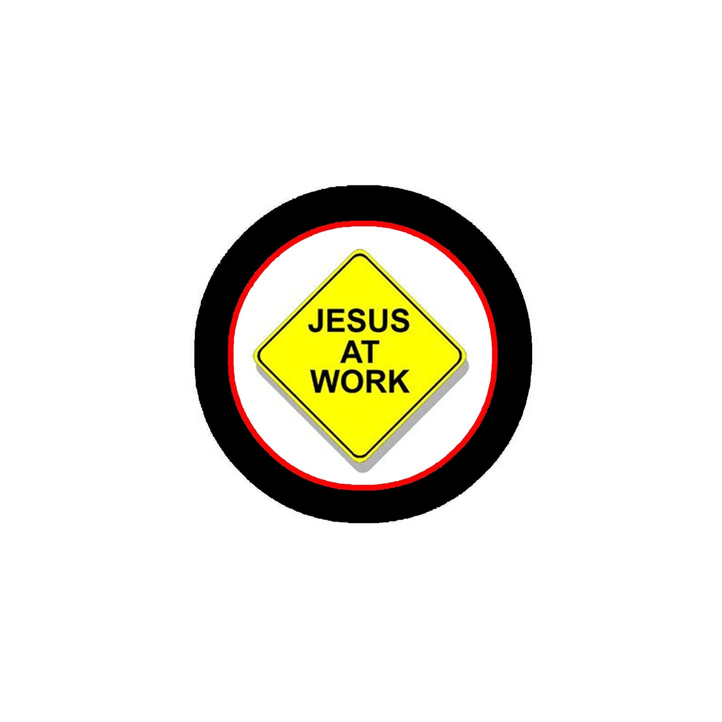 10 Pcs Jesus at work badges Pinback 1.25" for Jackets, Backpacks, etc.
