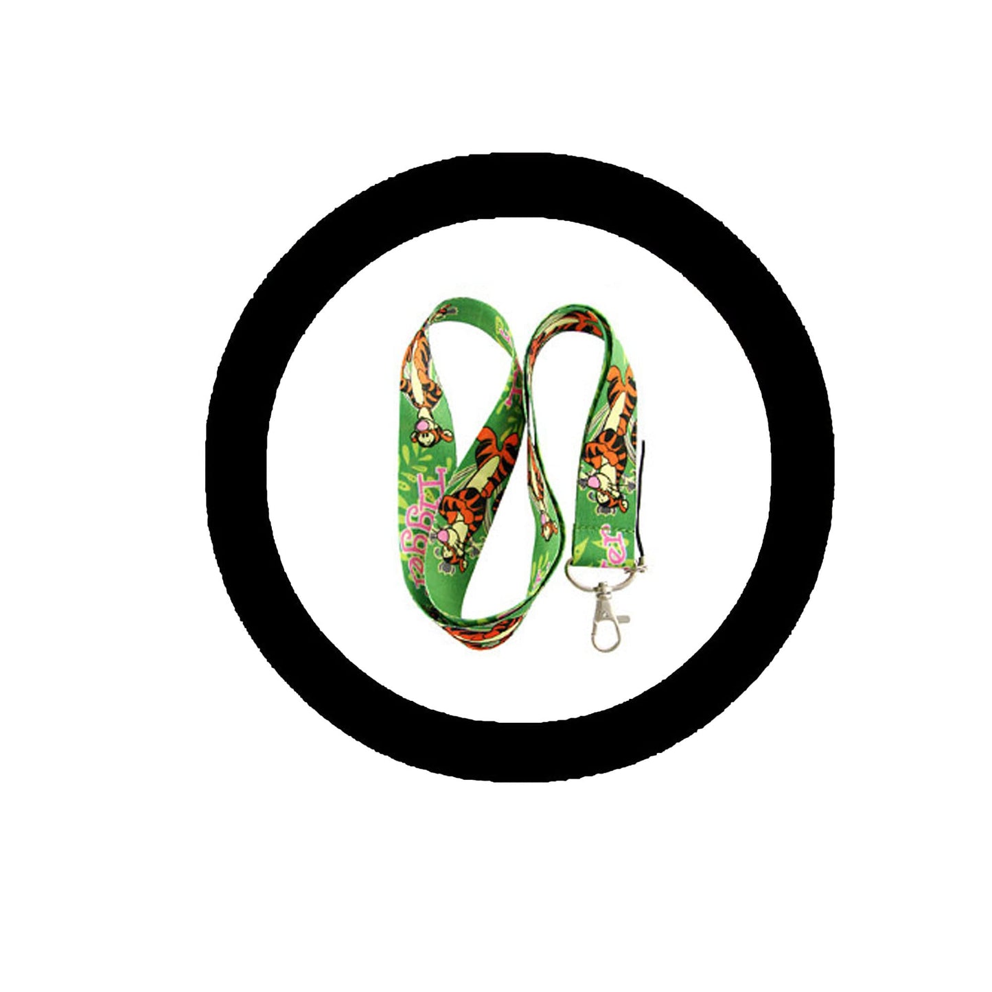 Little Tigger Green Lanyard Beautiful Themed Lanyard - Hook & Phone String Default Title