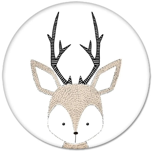 Cute Hand Drawn Deer : Pinback Buttons 2.25 Inch (58mm) Default Title