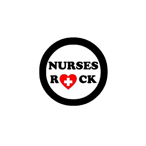 100 Pcs. Nurses Rock 2.25" Pinback for Jackets, Backpacks, etc. Badge