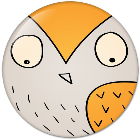 Hand Drawn Animals OWL : Pinback Buttons 2.25 Inch (58mm) Default Title