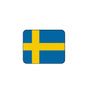 Sweden country flag mousepad with blue background and yellow cross