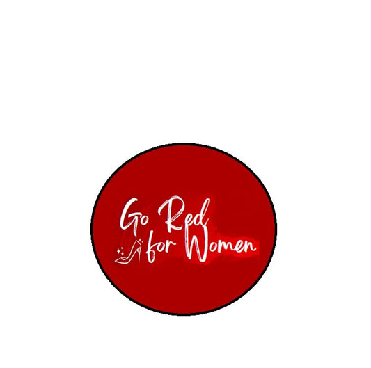 Go Red for Women Pinback Button Pin Pinback Brooch 2.25-inch Default Title