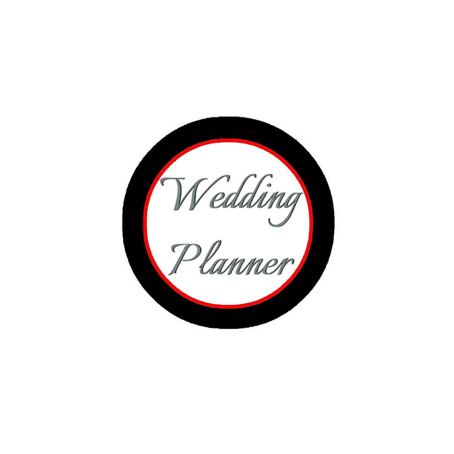 Wedding Planner Pinback Round Badge 2.25" for Jackets, Backpacks, etc.