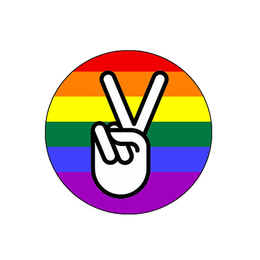 5 Pcs LGBT Love Sign Pinback Button Pin (1.25") Pinback for Jackets, Backpacks, small mini