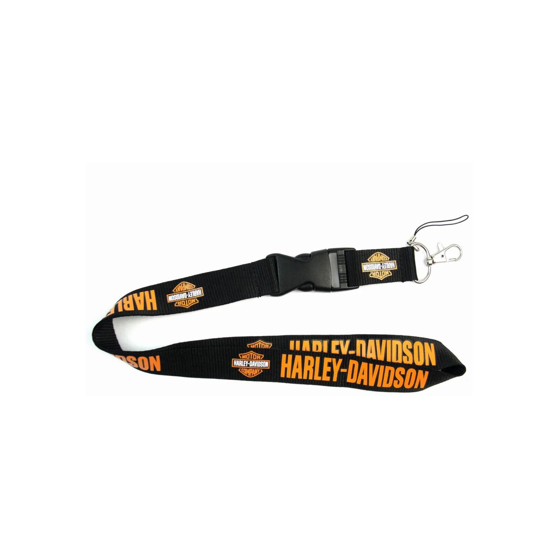 Motorcycle Lanyard Keychain Holder Orange Black Default Title