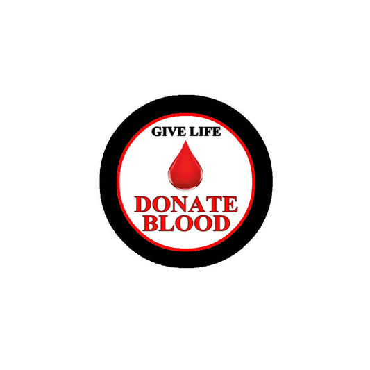 10 Pcs Give Life Donate Blood Pinback Badge 2.25"