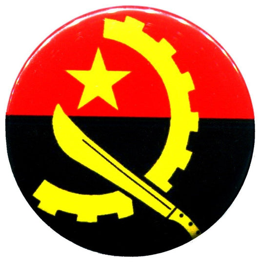 Angola Flag Angolan Pin Pinback Badge Button New Made From Thailand