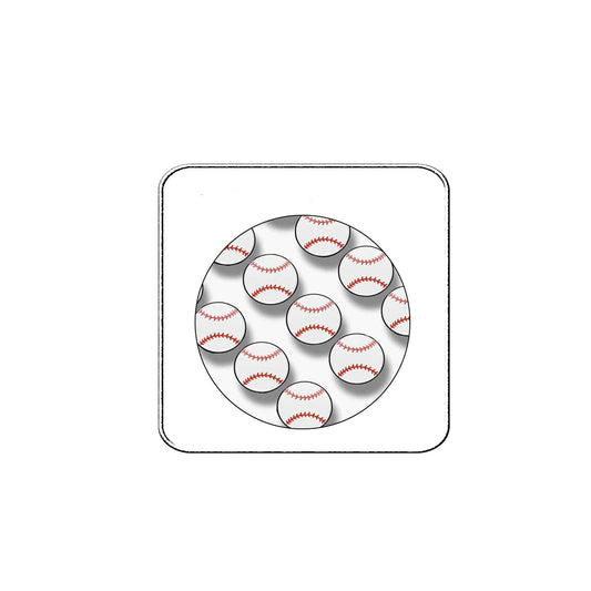 12 Pcs Athletic Sports Team Player Baseball Balls Style Pinbacks Button Badges 1.25"