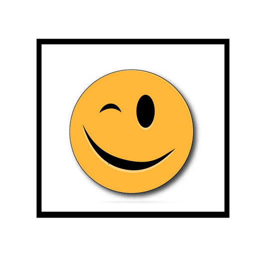 10 Pcs Flirting smile clipart Pinback Badge 1.25" for Jackets, Backpacks, etc.