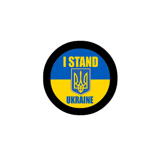 10 Pcs Set I Stand with Ukraine 2.25-inch Pinback Default Title