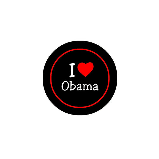 I Love Obama Teen Novelty Humor Pinback 2.25-inch Default Title