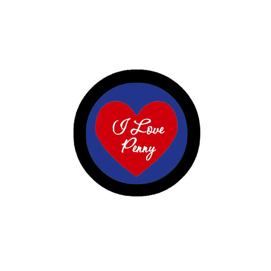 I Love Penny Pinback 2.25-inch Default Title
