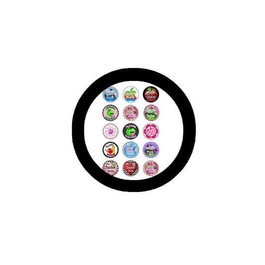 24 Pcs Teacher School Lesson Students 1.25" Pinback Button Pin