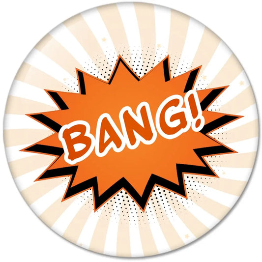 Comic Book Exclamations BANG : Pinback Buttons 1.25 Inch (32mm) Default Title