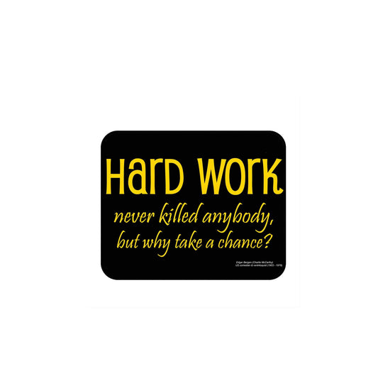 Hard Work Computer Mouse Pad 9.7-inch x 8.5-inch Motivational Funny