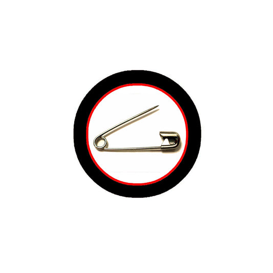 10 Pcs Safety Pin Immigrant friendly badges 1.25" for Jackets, Backpacks, etc.