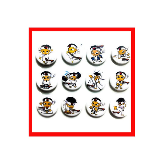 TKD Taekwondo fan (2) Awesome Quality Lot 12 New Pins Pinback Button Badge 1.25"