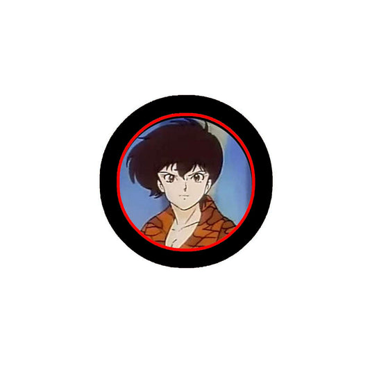 Abashiri Kikunosuke anime Pinback Badge 1.25"