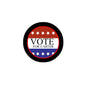 Round pinback badge with 'VOTE FOR CARTER' text, stars, red white and blue.