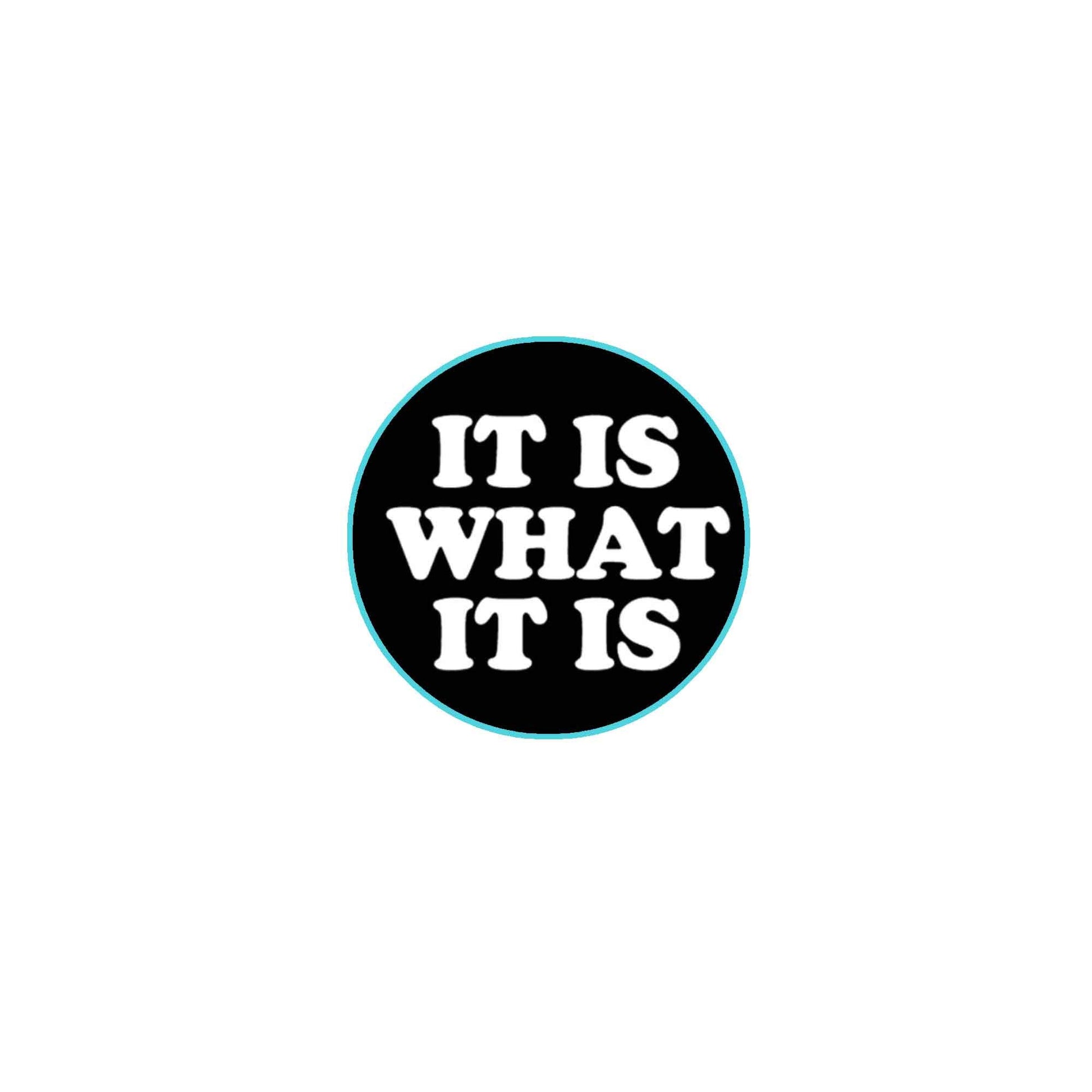 1.25-inch Pinback Badge - Black - Modern - Unisex Default Title