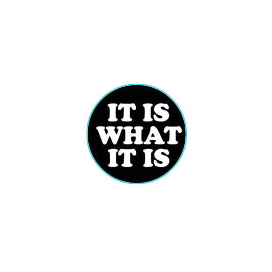 1.25-inch Pinback Badge - Black - Modern - Unisex Default Title