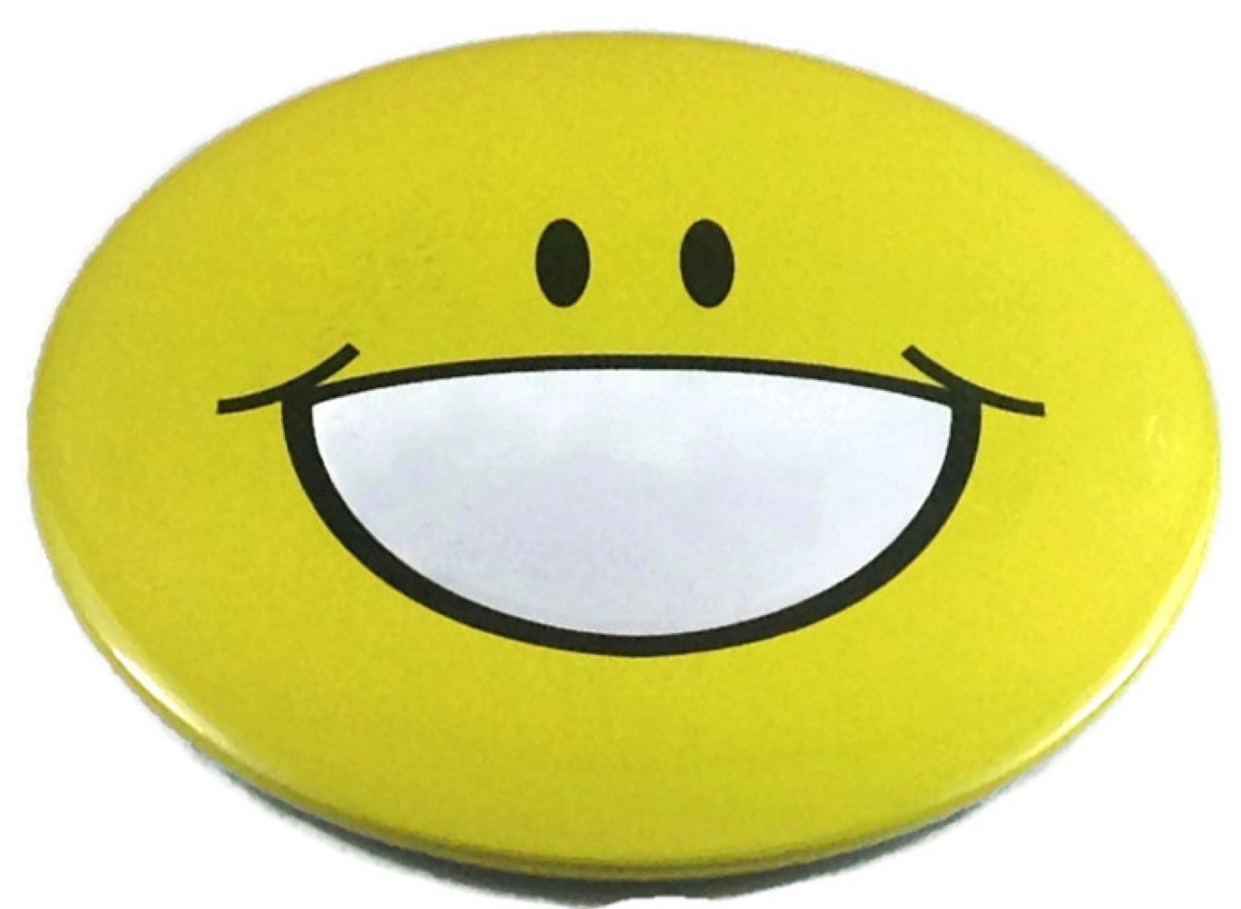 Chic Emoticon Pin Badge Button 1.75 Inches #1