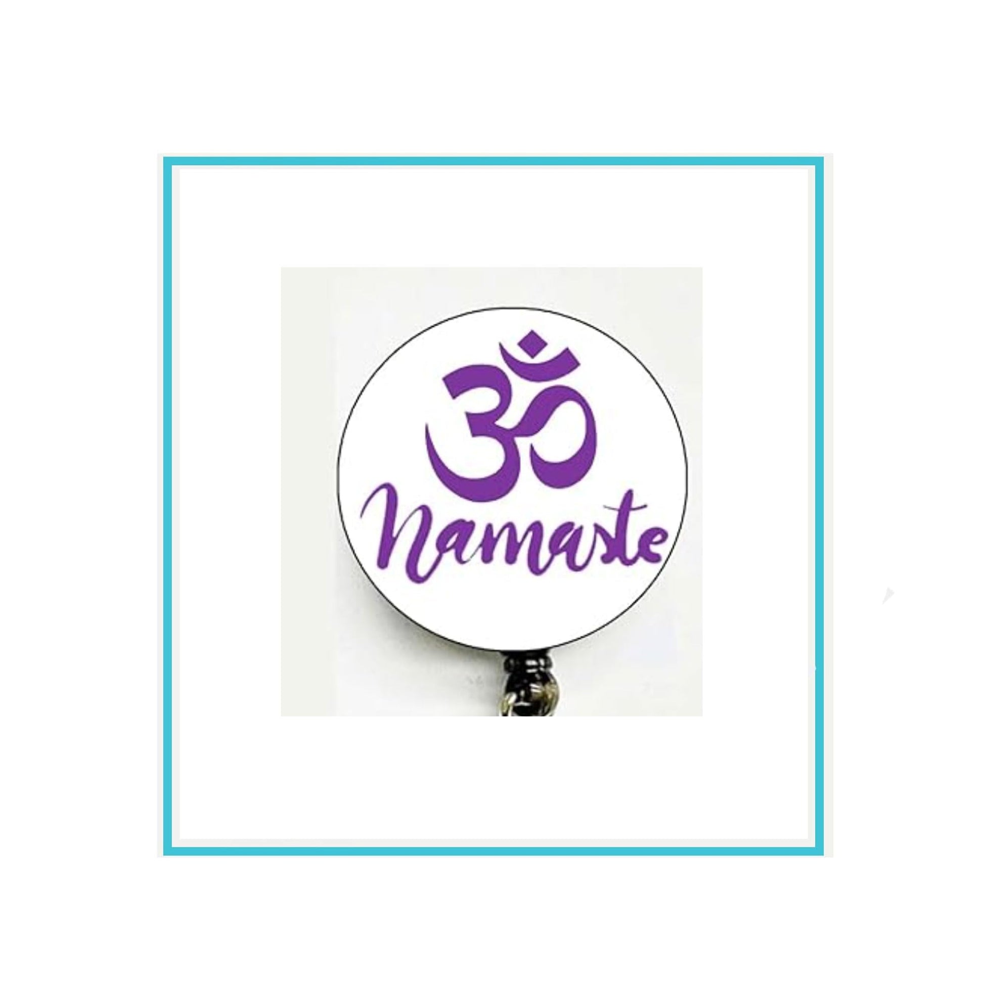 OM AUM Symbol Badge Reels Cute Felt Retractable Badge Reels 1.45-inch Default Title