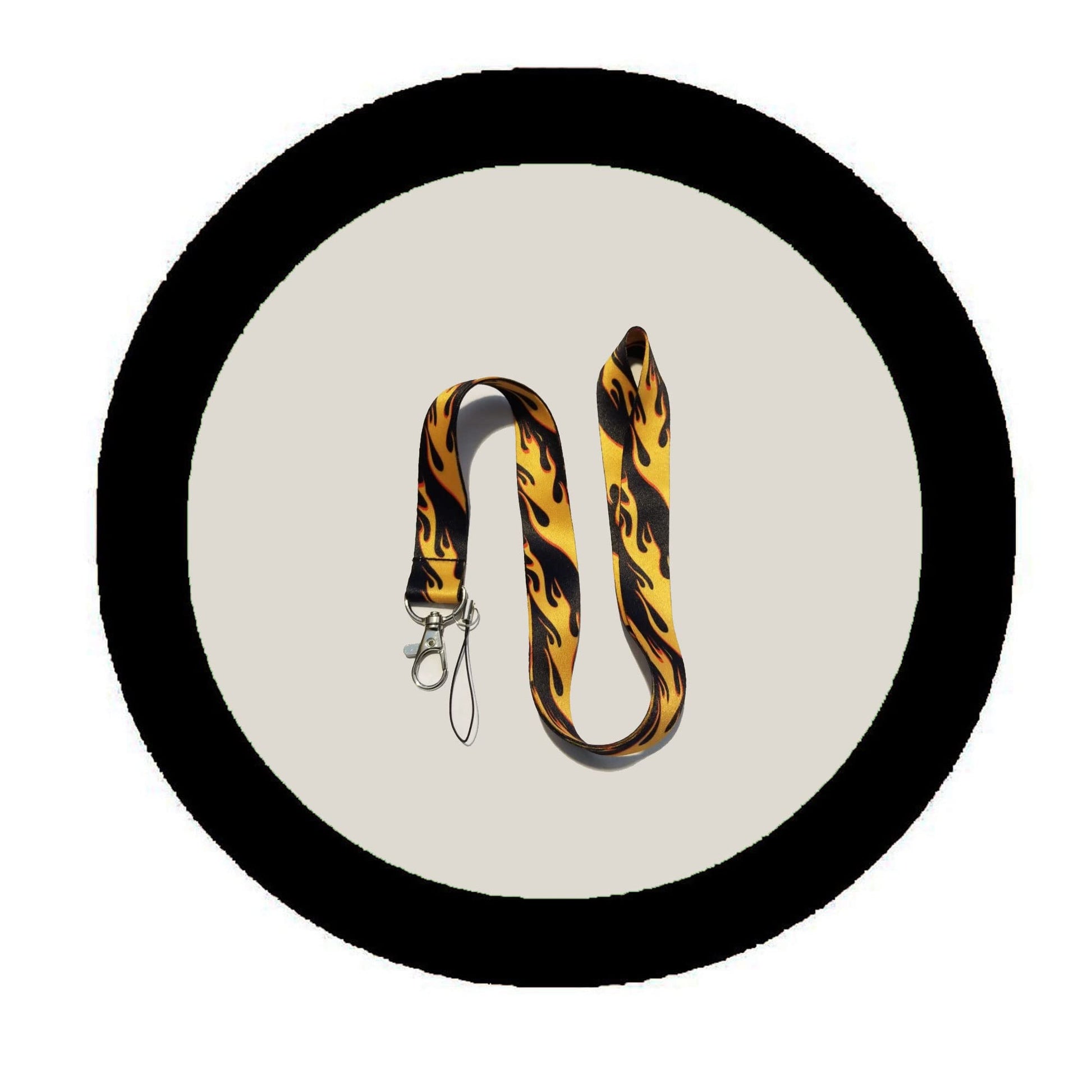 Fire Flames Lanyard Beautiful Themed Lanyard - Hook & Phone String Default Title