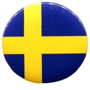 100x Swedish National Flag Sweden Pin Badge Pinback New Made From Thailand