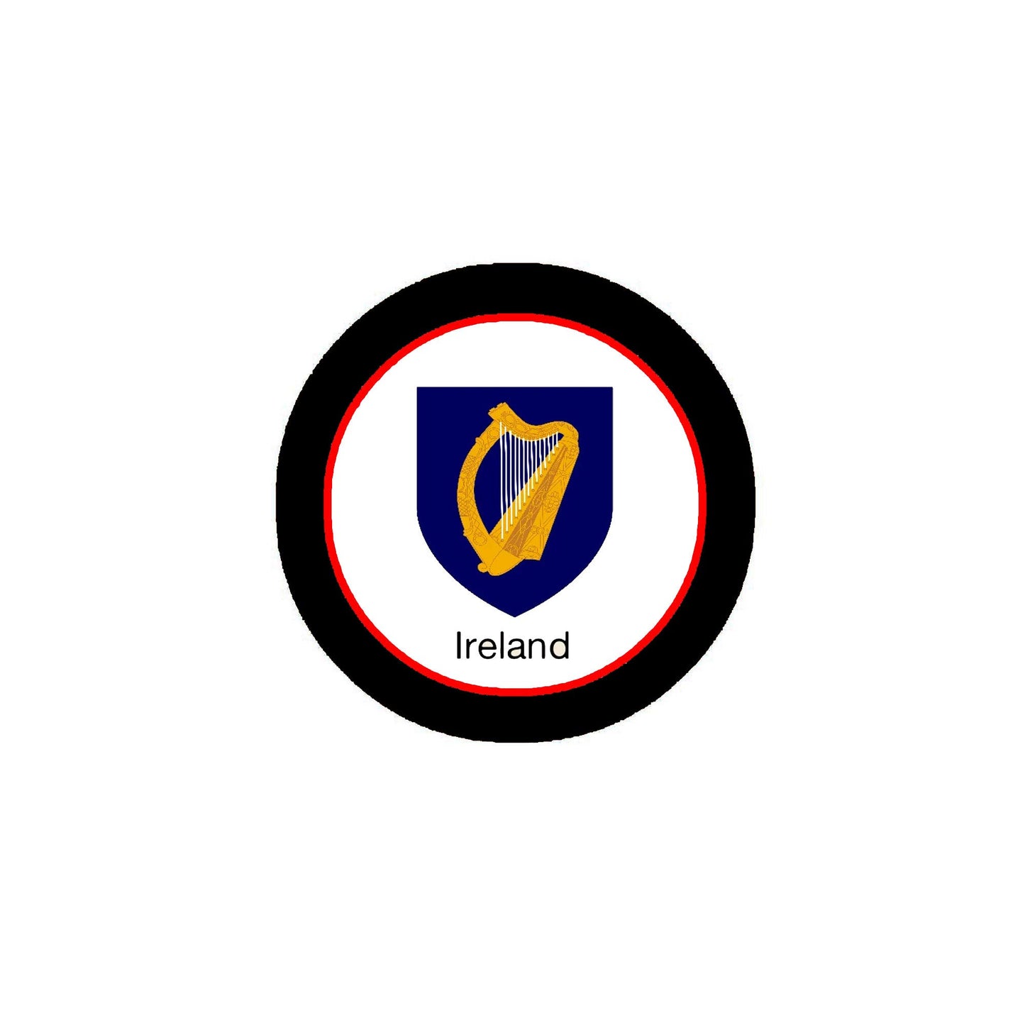Ireland 3-inch Coat of Arms of Medieval Europe Default Title