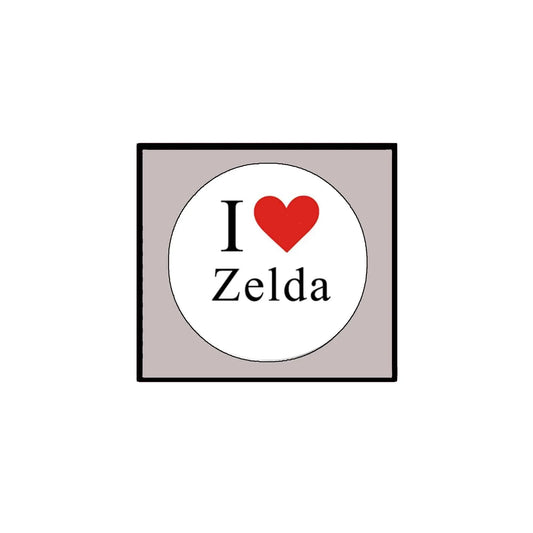 I Love Zelda 2.25-inch Pinback Badge Brooch Default Title