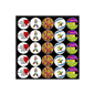 Set of 25 Autism pinback buttons, colorful round designs with 'Love' and awareness text