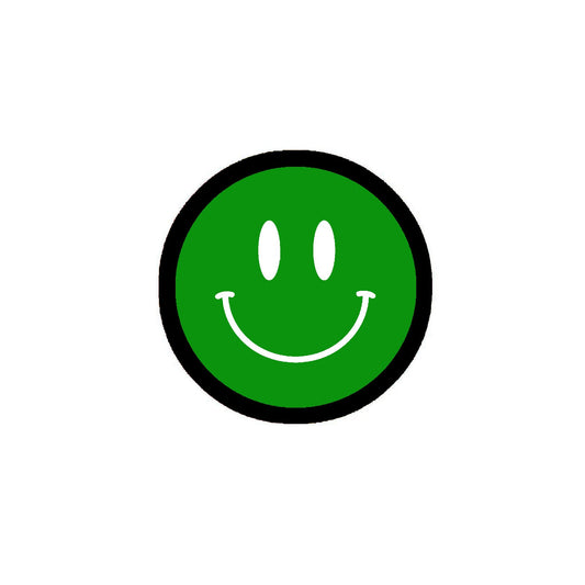 24 Pcs Emoticons Funny Smiles 1.25" Pinback for Jackets, Backpack Green