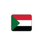 Sudan flag mouse pad with red, green, white, and black flag design
