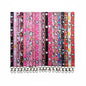 Set of 12 multicolor cartoon lanyards with metal clips and keyring loops