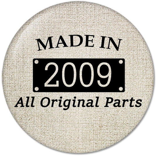 10th Birthday Gifts Made IN 2009 All Original Parts Pinback Button Badges (58mm), NEW